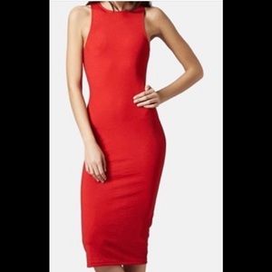 Topshop Red Tank dress